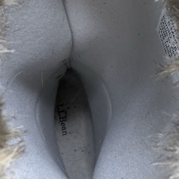 LL Bean Carrabassett Snow Boots Women 8 Brown Fur Trim Insulated Winter Tall - Picture 11 of 15